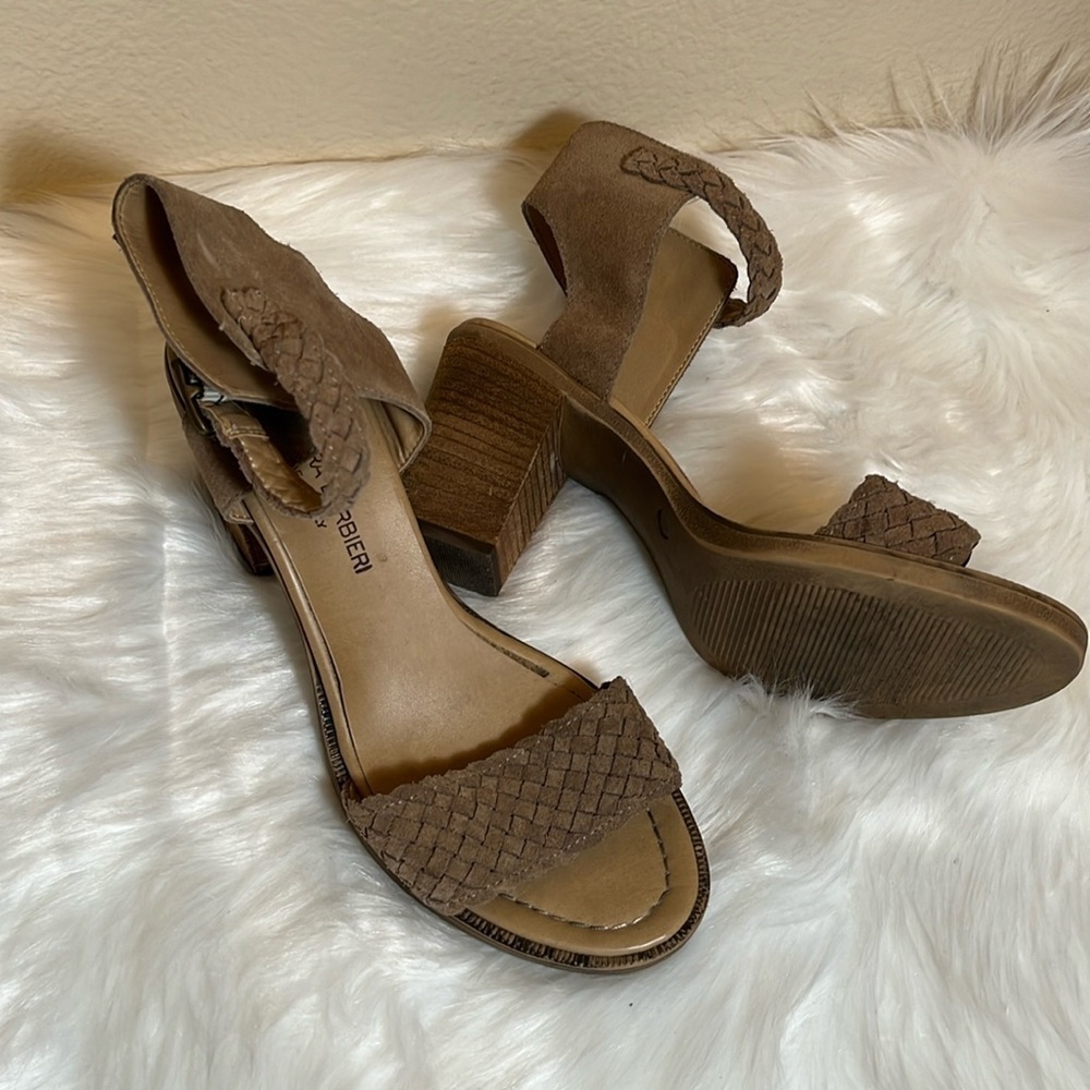 Barbara Barbieri Brown Open Toe Heels